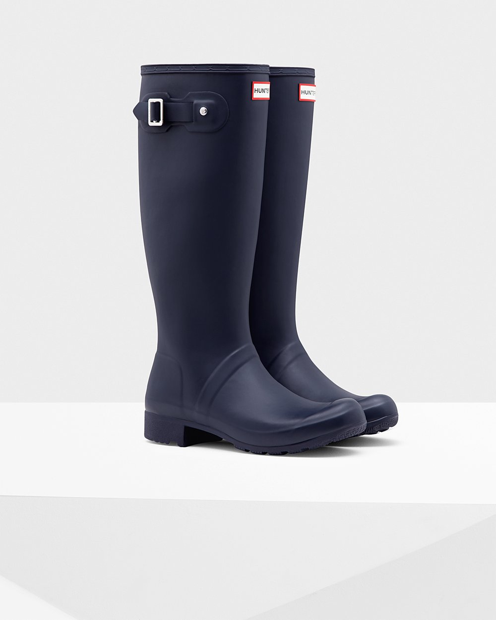 Galochas Altas Hunter Feminina Azul Marinho - Original Tour Foldable - 73DSKXWGN